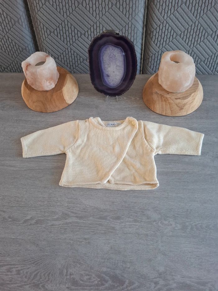 Gilet cache coeur en laine cocoon