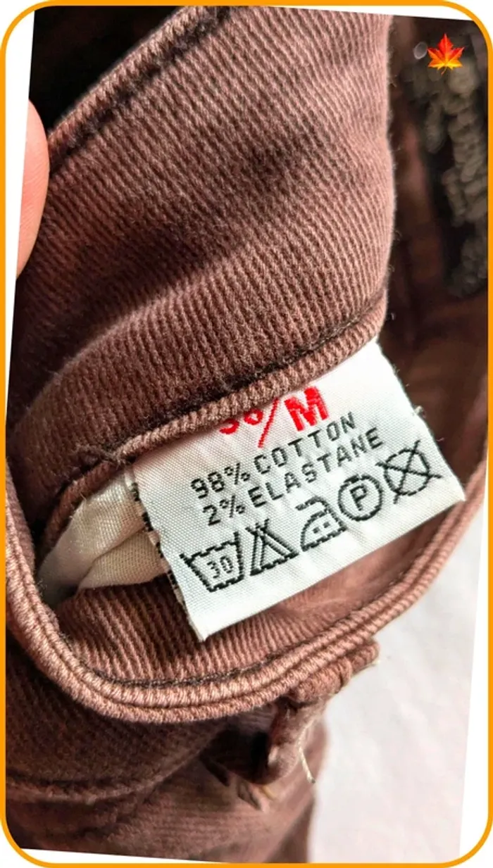 Jeans slim marron femme M - photo numéro 8