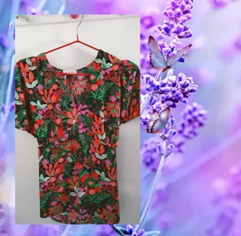 Blouse manches courtes cache cache
