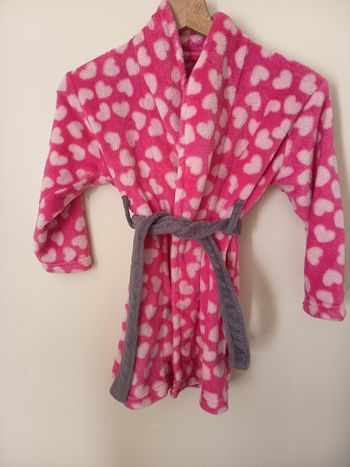 Peignoir motif coeurs