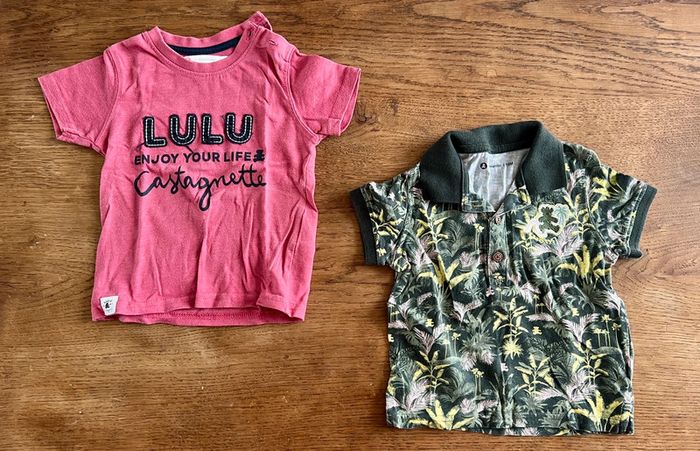 Lot teeshirt manches courtes 18 mois