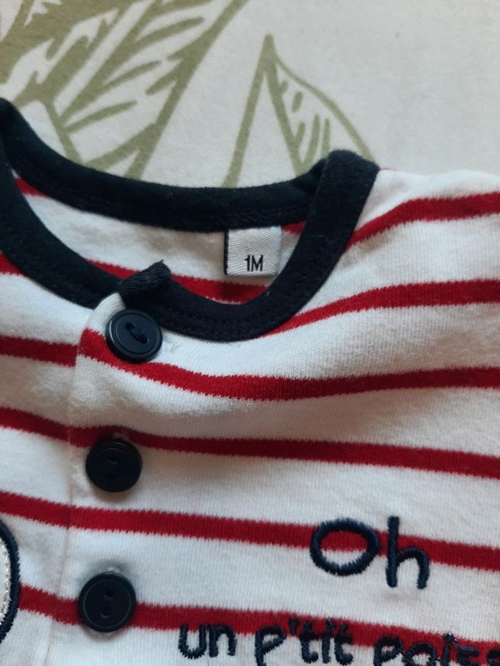 Tee-shirt manche courte 1mois - photo numéro 2
