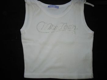 TEE SHIRT SM BLANC FILLE "YCG" - 8 ANS - n°05