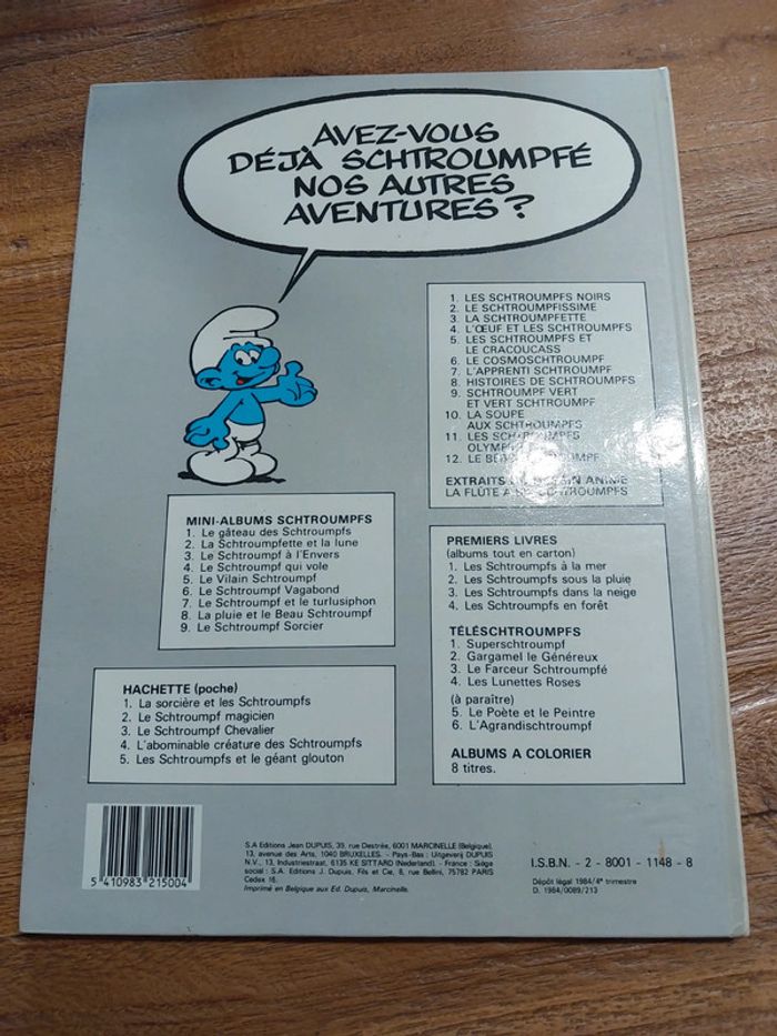 BD le bebe schtroumpf édition depuis 1984 - photo numéro 2