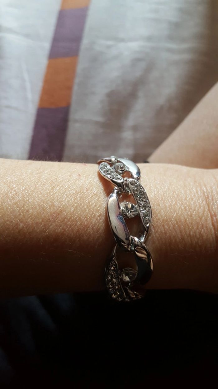 Bracelet fantaisie argenté 🛍💍 - photo numéro 4