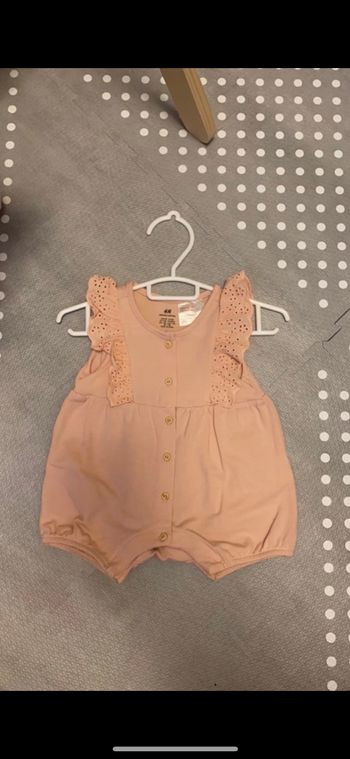 Barboteuse rose poudre