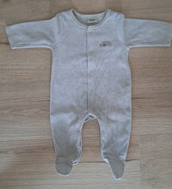 Pyjama beige/gris