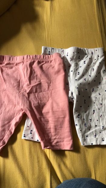 Lot de 2 leggings courts fille 18 mois in extenso