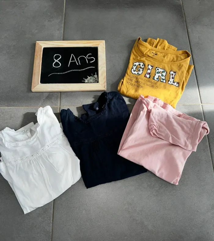 T-shirt fille 8 ans