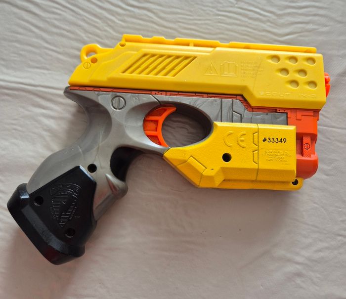 Pistolet nerf n strike scout 1x -3 jaune - photo numéro 2