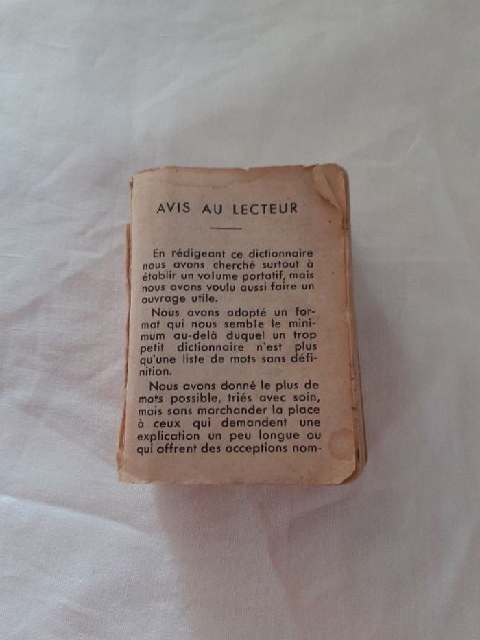 Mini dictionnaire vintage