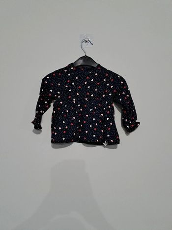 T-shirt bleu marine Mes petits cailloux