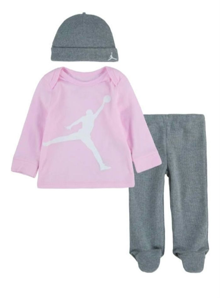 Ensemble Jordan 3 pièces rose/gris - photo numéro 5