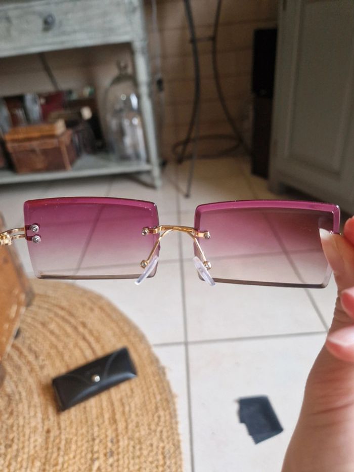 Lot de 2 lunettes de soleil verre coloré femme shein - photo numéro 5