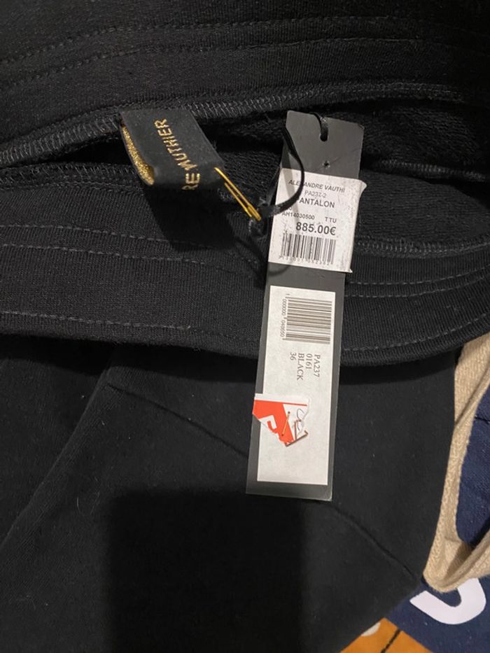 Pantalon Alexandre vauthier cuir doré jogging 880 eur - photo numéro 6