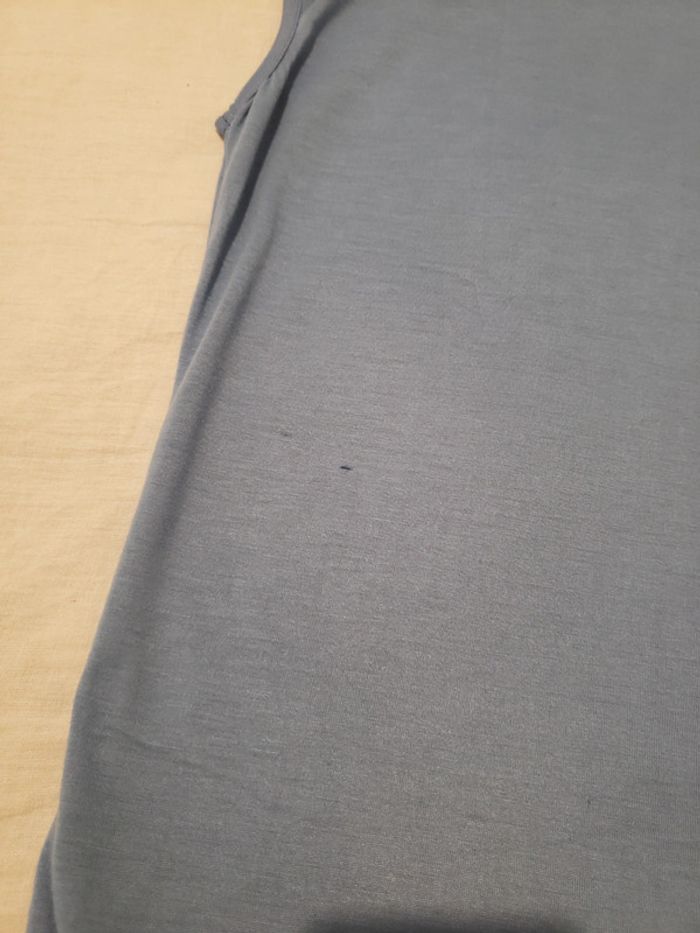 T-shirt bleu sans manches XL - photo numéro 4