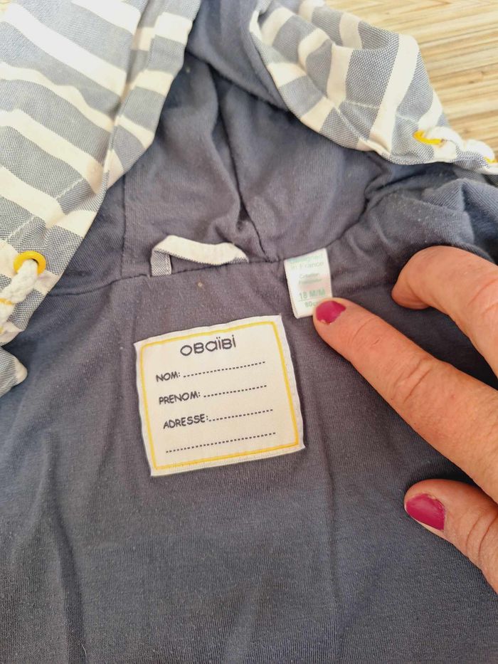 Veste légère mi saison Okaidi/Obaibi 18 mois - photo numéro 3