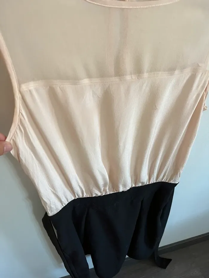 Robe kookai beige et noir - photo numéro 3