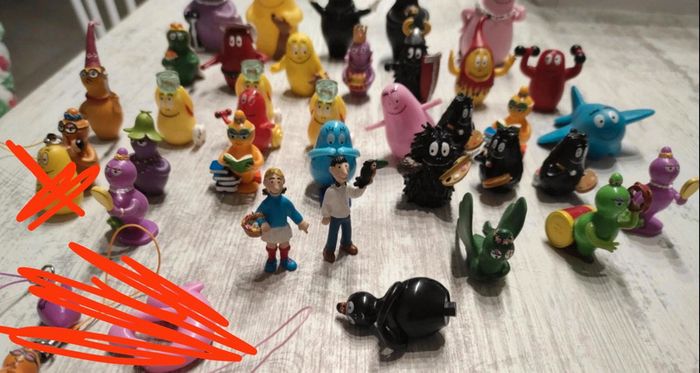 Lot de 35 figurines barbapapa - photo numéro 7