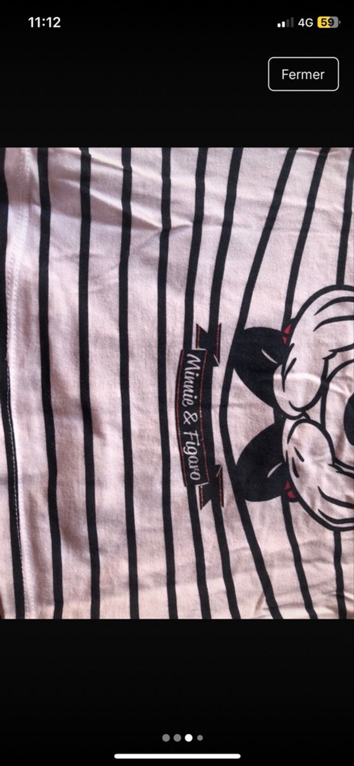 T shirt minnie fille taille 8 ans - photo numéro 3