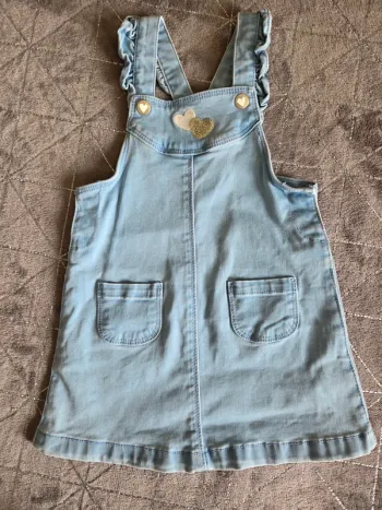 Lot robe salopette en jean
