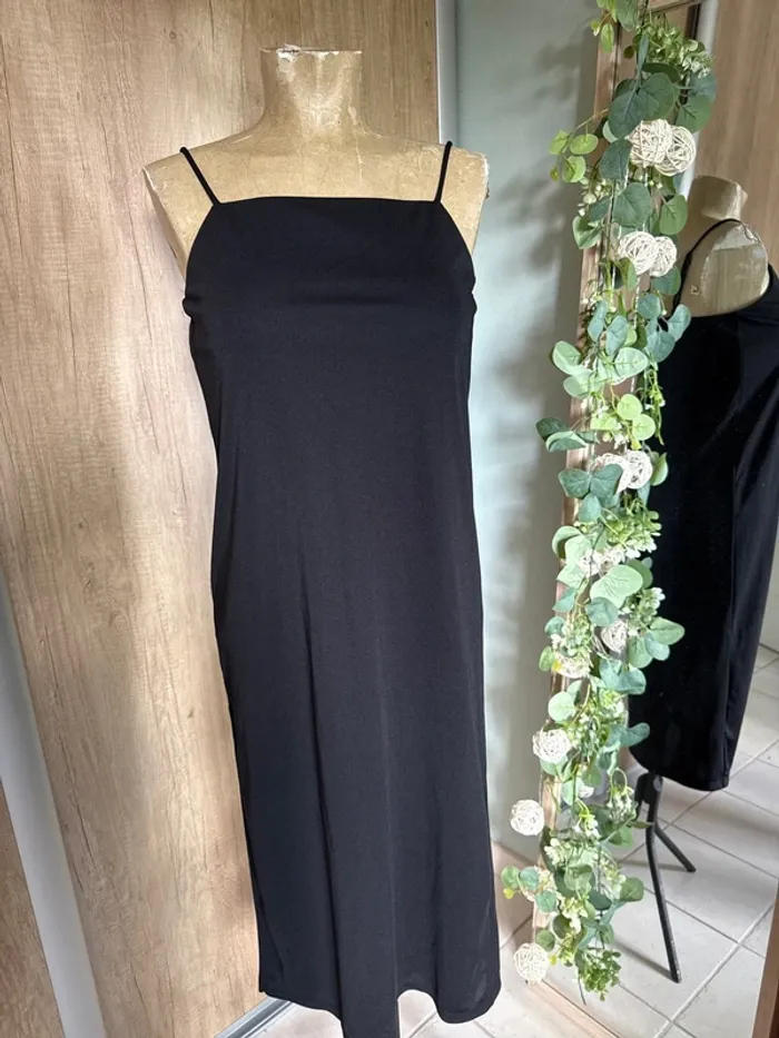 Robe longue à bretelles femme