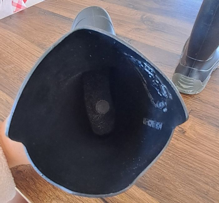 Bottes en caoutchouc noires enfants taille 27-28 Solognac - photo numéro 5