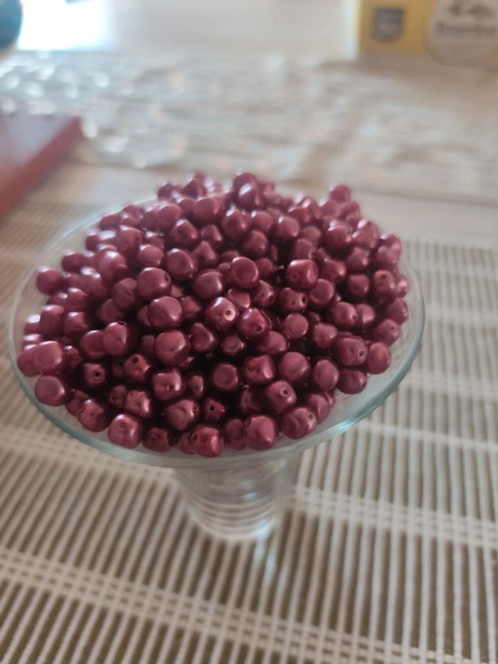 200 grammes de perles violettes - photo numéro 2
