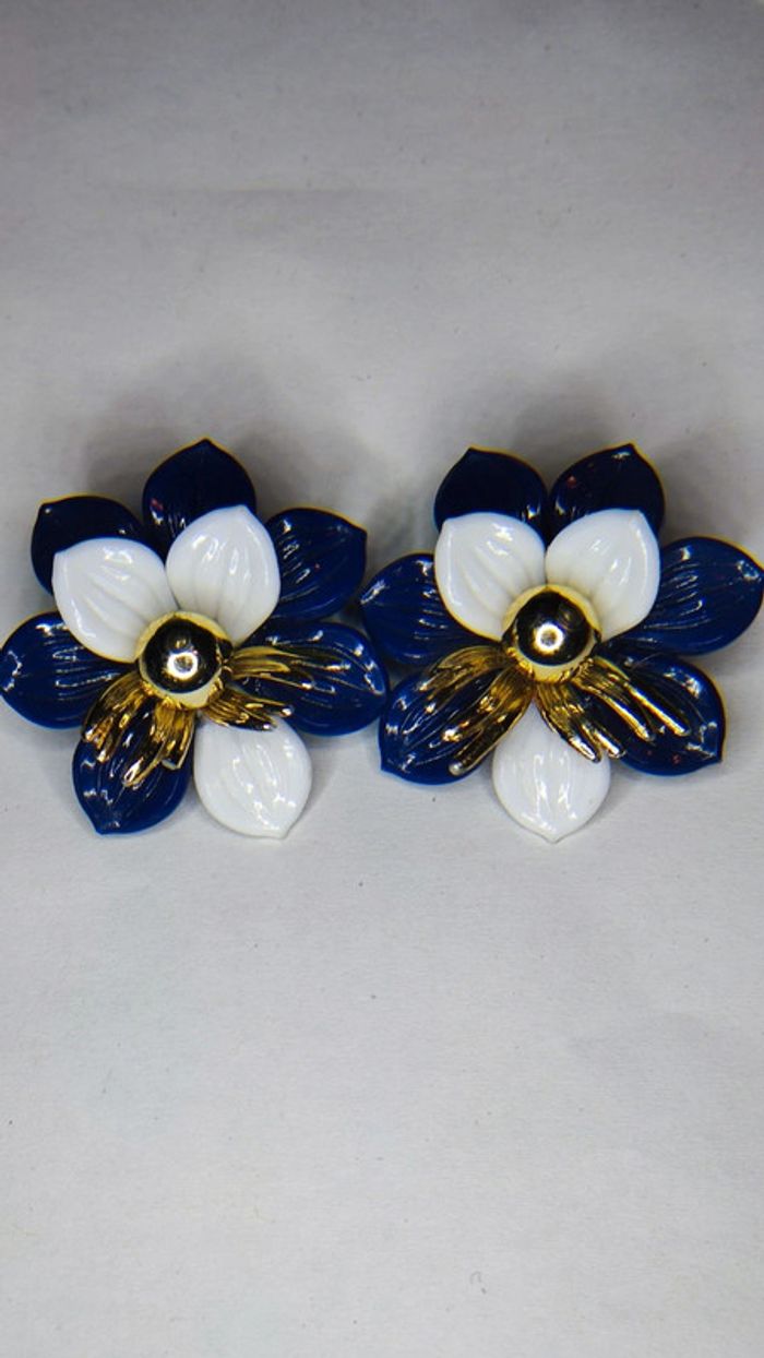 Boucles d'oreilles vintage printemps