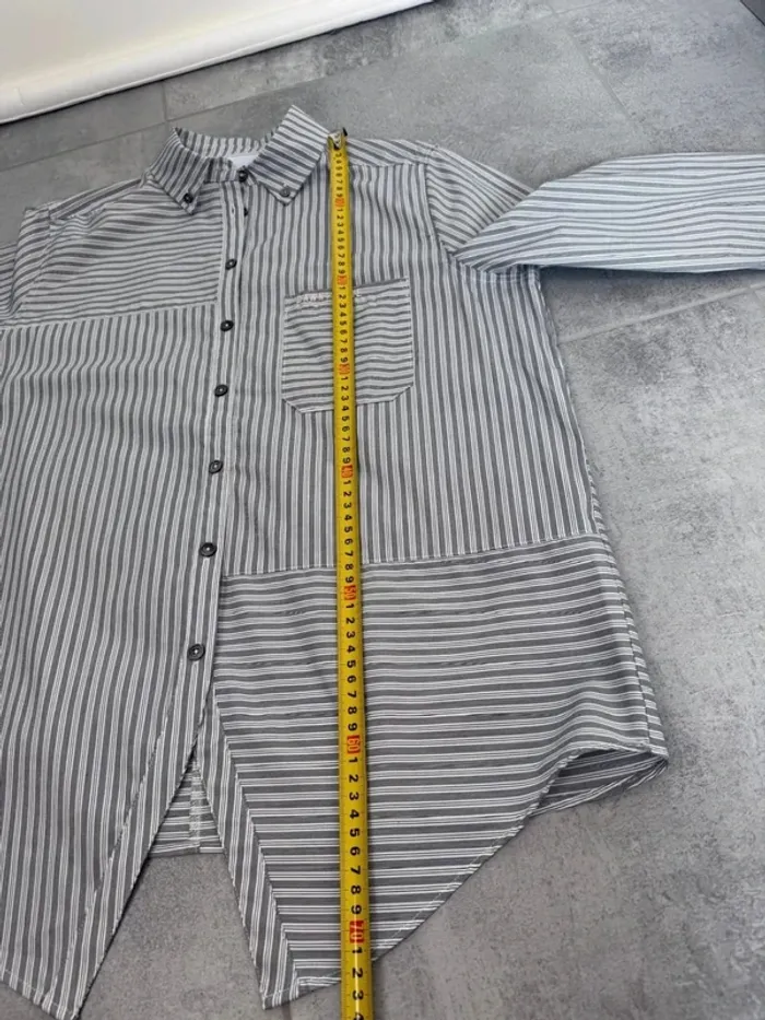 Chemise Dawn x Dare lignée blanche et grise taille XS parfait état - photo numéro 8
