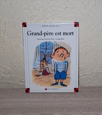 Livre Max et Lili grand père est mort