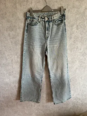 Jean Wide regular fit bleu clair H&M taille 38