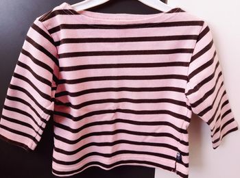Haut fille style marinière 2-3 ans