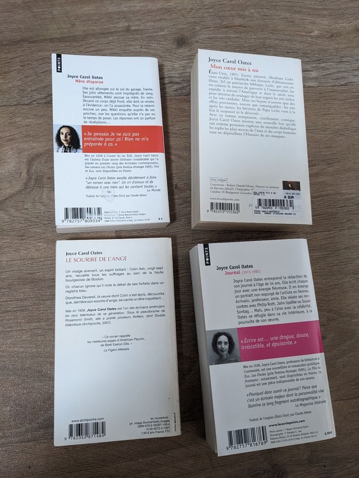 Lot de 4 livres Joyce Carol Oates - photo numéro 2