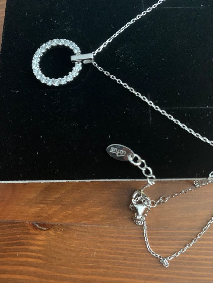 Collier en argent neuf de chez Diamantine - photo numéro 3