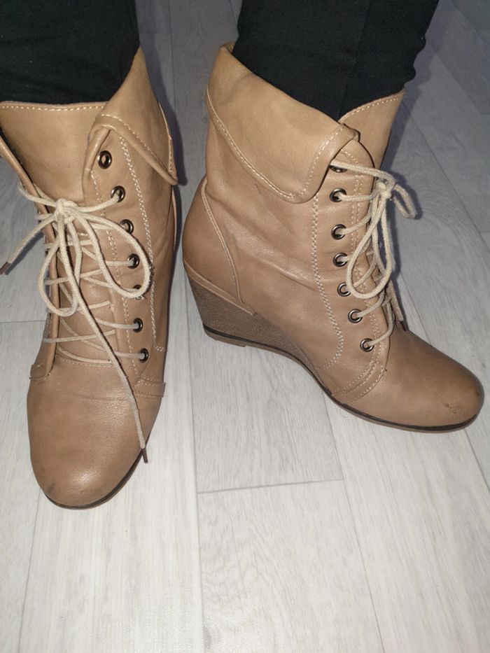 Bottines beige - photo numéro 3