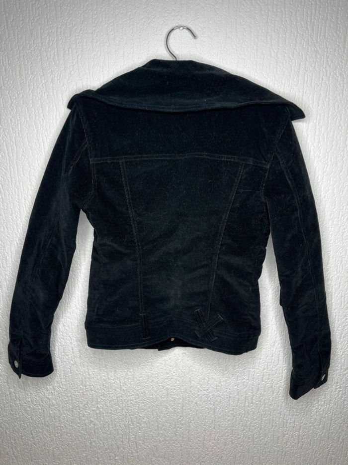 Veste matelassé velours côtelé noir vintage Dolce & Gabbana - photo numéro 7