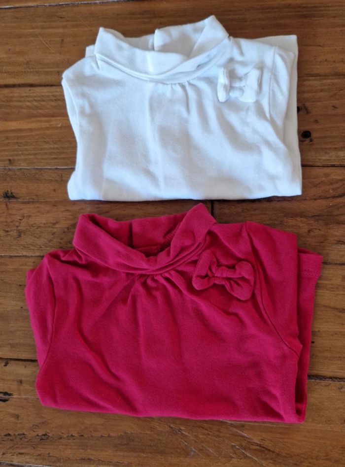 Lot de 2 t-shirts manches longues 1 mois