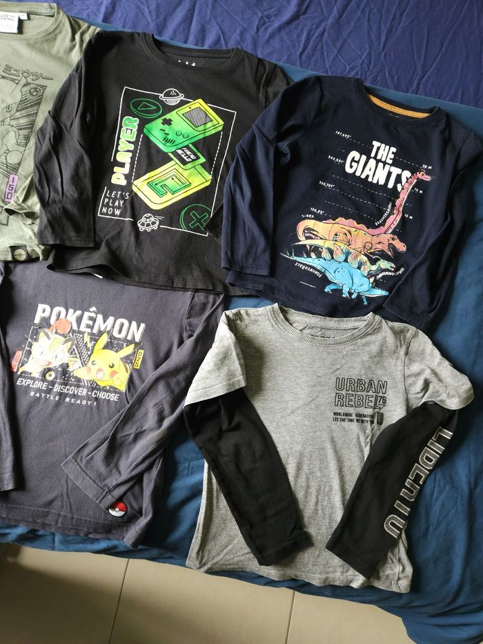 Lot de 7 tee-shirts ML, 6 ans - photo numéro 4