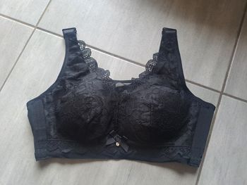 Soutien-gorge brassière noir Taille XL 