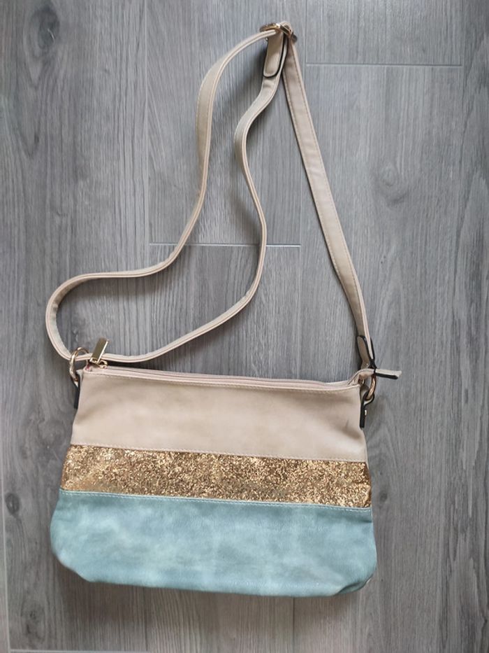 Sac en bandoulière beige