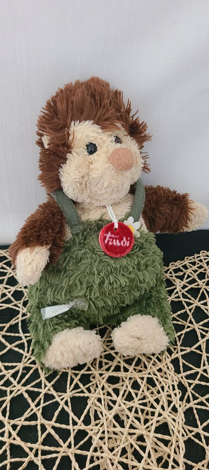 TRUDI ITALIE HÉRISSON HERBE SALOPETTE BONNET PELUCHE - photo numéro 2