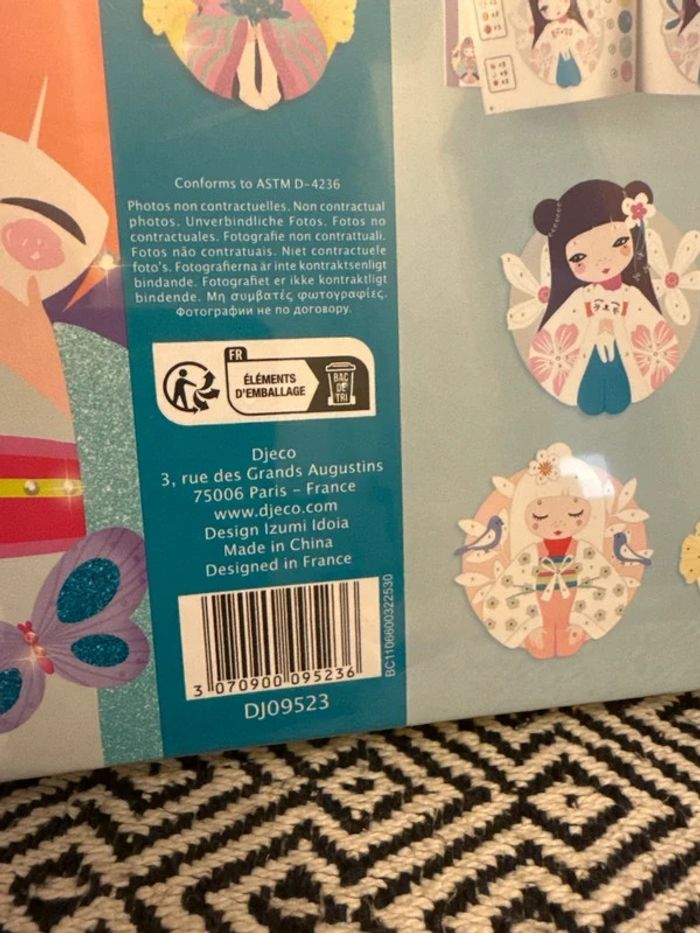 Djeco - coffret créatif kit Paillettes et Strass Onnanoko - 6 ans et + - photo numéro 3