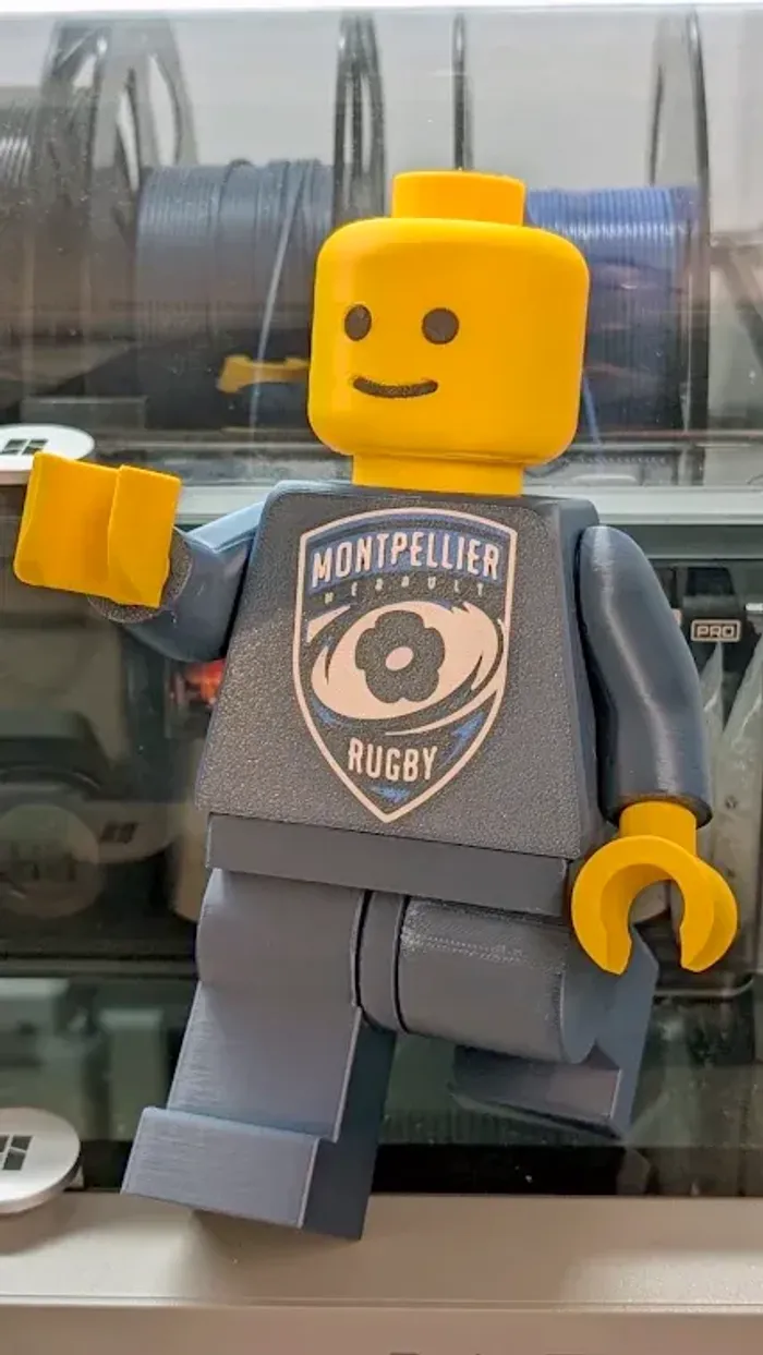 Figurine brique (20cm) - Montpellier Hérault Rugby (MHR) - photo numéro 4