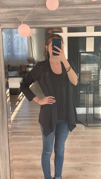 Beau gilet bleu marine