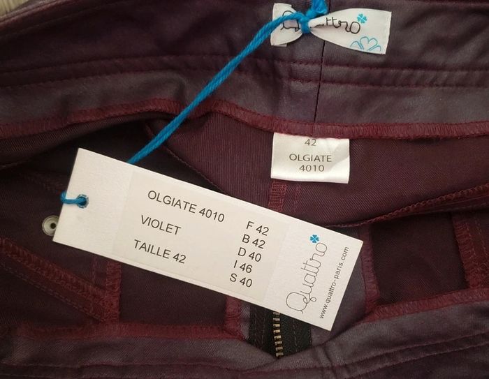 Magnifique pantalon Quattro taille 42 neuf - photo numéro 3
