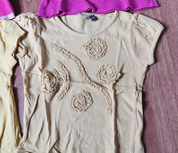 Lot t-shirts fille 4y - photo numéro 4