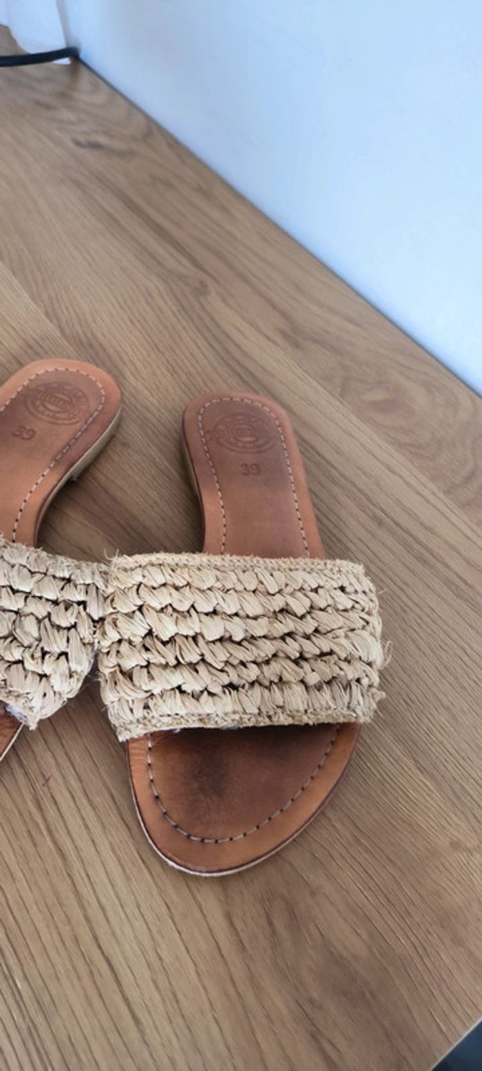 Sandales été très tendance cuire véritable - photo numéro 3