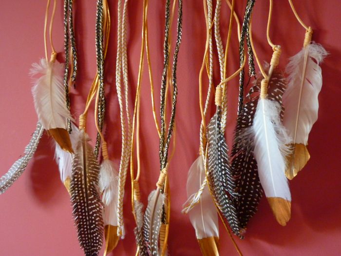 Attrape rêves maison du monde decoration mur plumes TBE - photo numéro 5