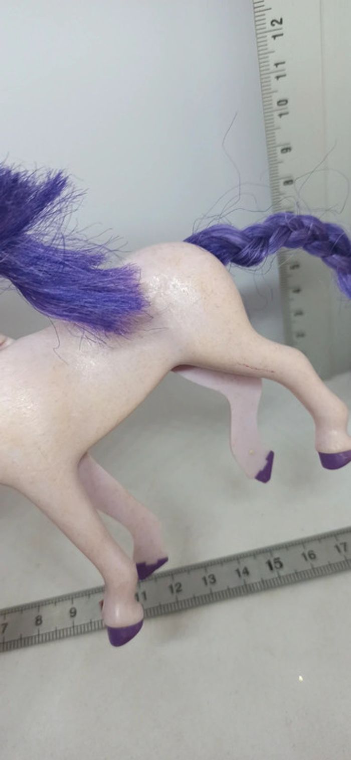 Cheval crinière et queue violettes à coiffer playmobil - photo numéro 3